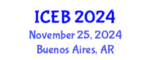 International Conference on Ecosystems and Biodiversity (ICEB) November 25, 2024 - Buenos Aires, Argentina