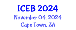 International Conference on Ecosystems and Biodiversity (ICEB) November 04, 2024 - Cape Town, South Africa