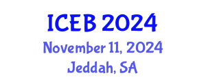 International Conference on Ecosystems and Biodiversity (ICEB) November 11, 2024 - Jeddah, Saudi Arabia