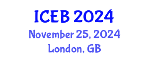 International Conference on Ecosystems and Biodiversity (ICEB) November 25, 2024 - London, United Kingdom