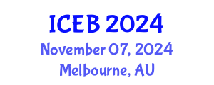 International Conference on Ecosystems and Biodiversity (ICEB) November 07, 2024 - Melbourne, Australia