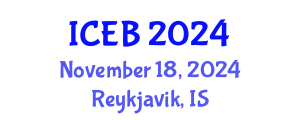 International Conference on Ecosystems and Biodiversity (ICEB) November 18, 2024 - Reykjavik, Iceland