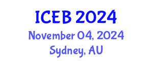 International Conference on Ecosystems and Biodiversity (ICEB) November 04, 2024 - Sydney, Australia