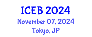 International Conference on Ecosystems and Biodiversity (ICEB) November 07, 2024 - Tokyo, Japan