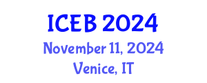International Conference on Ecosystems and Biodiversity (ICEB) November 11, 2024 - Venice, Italy