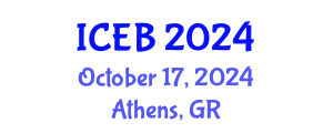 International Conference on Ecosystems and Biodiversity (ICEB) October 17, 2024 - Athens, Greece