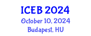 International Conference on Ecosystems and Biodiversity (ICEB) October 10, 2024 - Budapest, Hungary