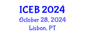 International Conference on Ecosystems and Biodiversity (ICEB) October 28, 2024 - Lisbon, Portugal