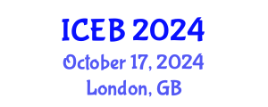 International Conference on Ecosystems and Biodiversity (ICEB) October 17, 2024 - London, United Kingdom
