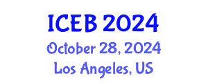 International Conference on Ecosystems and Biodiversity (ICEB) October 28, 2024 - Los Angeles, United States
