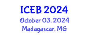 International Conference on Ecosystems and Biodiversity (ICEB) October 03, 2024 - Madagascar, Madagascar