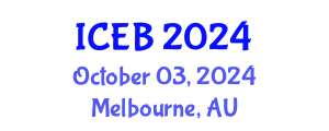 International Conference on Ecosystems and Biodiversity (ICEB) October 03, 2024 - Melbourne, Australia