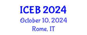 International Conference on Ecosystems and Biodiversity (ICEB) October 10, 2024 - Rome, Italy
