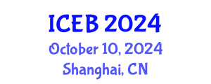 International Conference on Ecosystems and Biodiversity (ICEB) October 10, 2024 - Shanghai, China