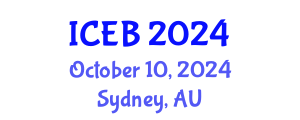 International Conference on Ecosystems and Biodiversity (ICEB) October 10, 2024 - Sydney, Australia