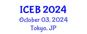 International Conference on Ecosystems and Biodiversity (ICEB) October 03, 2024 - Tokyo, Japan
