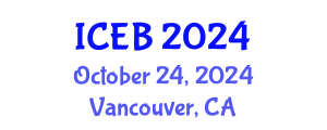 International Conference on Ecosystems and Biodiversity (ICEB) October 24, 2024 - Vancouver, Canada