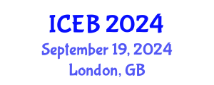 International Conference on Ecosystems and Biodiversity (ICEB) September 19, 2024 - London, United Kingdom