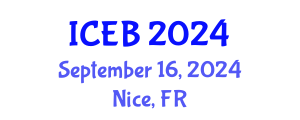 International Conference on Ecosystems and Biodiversity (ICEB) September 16, 2024 - Nice, France