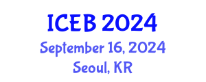 International Conference on Ecosystems and Biodiversity (ICEB) September 16, 2024 - Seoul, Republic of Korea