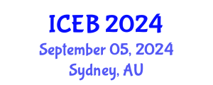 International Conference on Ecosystems and Biodiversity (ICEB) September 05, 2024 - Sydney, Australia