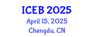 International Conference on Ecosystems and Biodiversity (ICEB) April 15, 2025 - Chengdu, China