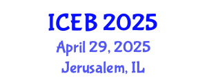 International Conference on Ecosystems and Biodiversity (ICEB) April 29, 2025 - Jerusalem, Israel