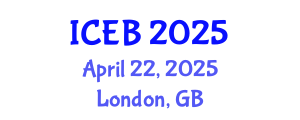 International Conference on Ecosystems and Biodiversity (ICEB) April 22, 2025 - London, United Kingdom