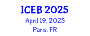 International Conference on Ecosystems and Biodiversity (ICEB) April 19, 2025 - Paris, France