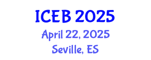 International Conference on Ecosystems and Biodiversity (ICEB) April 22, 2025 - Seville, Spain