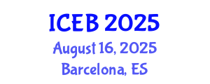 International Conference on Ecosystems and Biodiversity (ICEB) August 16, 2025 - Barcelona, Spain