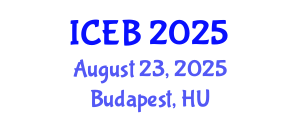 International Conference on Ecosystems and Biodiversity (ICEB) August 23, 2025 - Budapest, Hungary