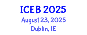 International Conference on Ecosystems and Biodiversity (ICEB) August 23, 2025 - Dublin, Ireland