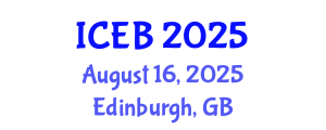 International Conference on Ecosystems and Biodiversity (ICEB) August 16, 2025 - Edinburgh, United Kingdom