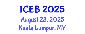 International Conference on Ecosystems and Biodiversity (ICEB) August 23, 2025 - Kuala Lumpur, Malaysia