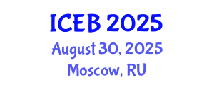 International Conference on Ecosystems and Biodiversity (ICEB) August 30, 2025 - Moscow, Russia