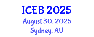 International Conference on Ecosystems and Biodiversity (ICEB) August 30, 2025 - Sydney, Australia