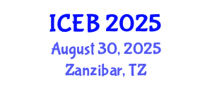International Conference on Ecosystems and Biodiversity (ICEB) August 30, 2025 - Zanzibar, Tanzania