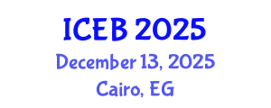 International Conference on Ecosystems and Biodiversity (ICEB) December 13, 2025 - Cairo, Egypt