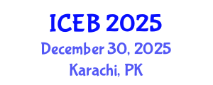International Conference on Ecosystems and Biodiversity (ICEB) December 30, 2025 - Karachi, Pakistan