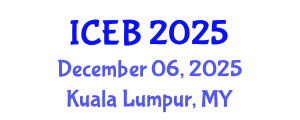 International Conference on Ecosystems and Biodiversity (ICEB) December 06, 2025 - Kuala Lumpur, Malaysia
