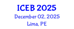 International Conference on Ecosystems and Biodiversity (ICEB) December 02, 2025 - Lima, Peru