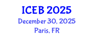 International Conference on Ecosystems and Biodiversity (ICEB) December 30, 2025 - Paris, France
