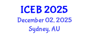 International Conference on Ecosystems and Biodiversity (ICEB) December 02, 2025 - Sydney, Australia
