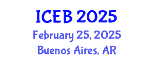 International Conference on Ecosystems and Biodiversity (ICEB) February 25, 2025 - Buenos Aires, Argentina