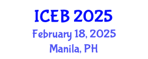 International Conference on Ecosystems and Biodiversity (ICEB) February 18, 2025 - Manila, Philippines
