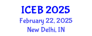 International Conference on Ecosystems and Biodiversity (ICEB) February 22, 2025 - New Delhi, India