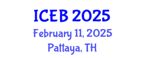 International Conference on Ecosystems and Biodiversity (ICEB) February 11, 2025 - Pattaya, Thailand