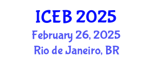 International Conference on Ecosystems and Biodiversity (ICEB) February 26, 2025 - Rio de Janeiro, Brazil