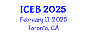 International Conference on Ecosystems and Biodiversity (ICEB) February 11, 2025 - Toronto, Canada